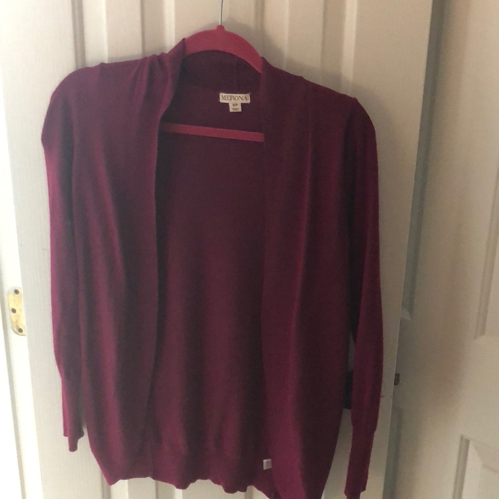 Burgundy Cardigan